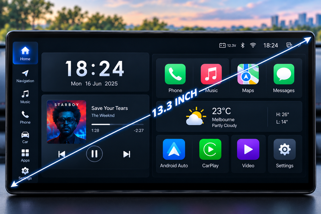 Isuzu D-Max/MU-X 2020-2026 13 Inch CarPlay Screen