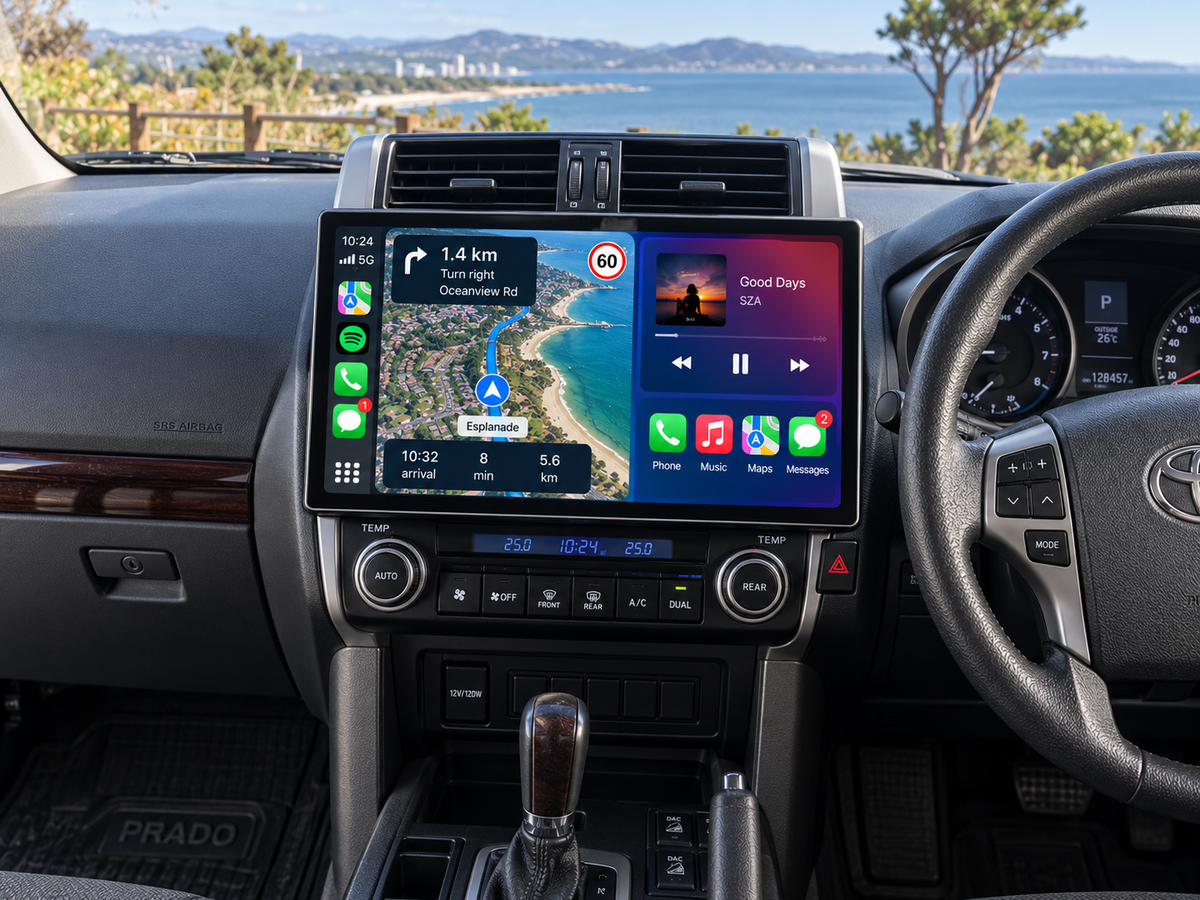 Toyota LandCruiser Prado 150 2009-2013 13 Inch CarPlay Screen