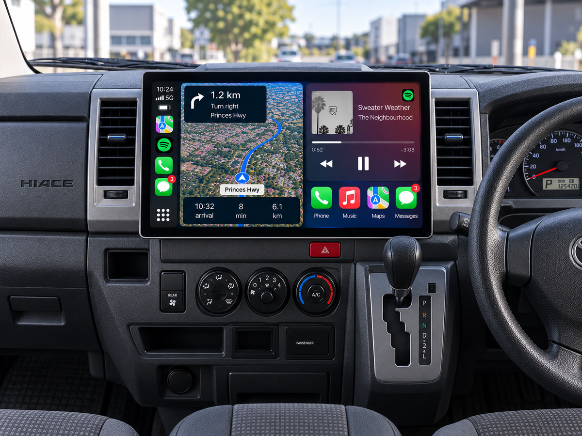 Toyota HiAce 2005-2019 13 Inch CarPlay Screen