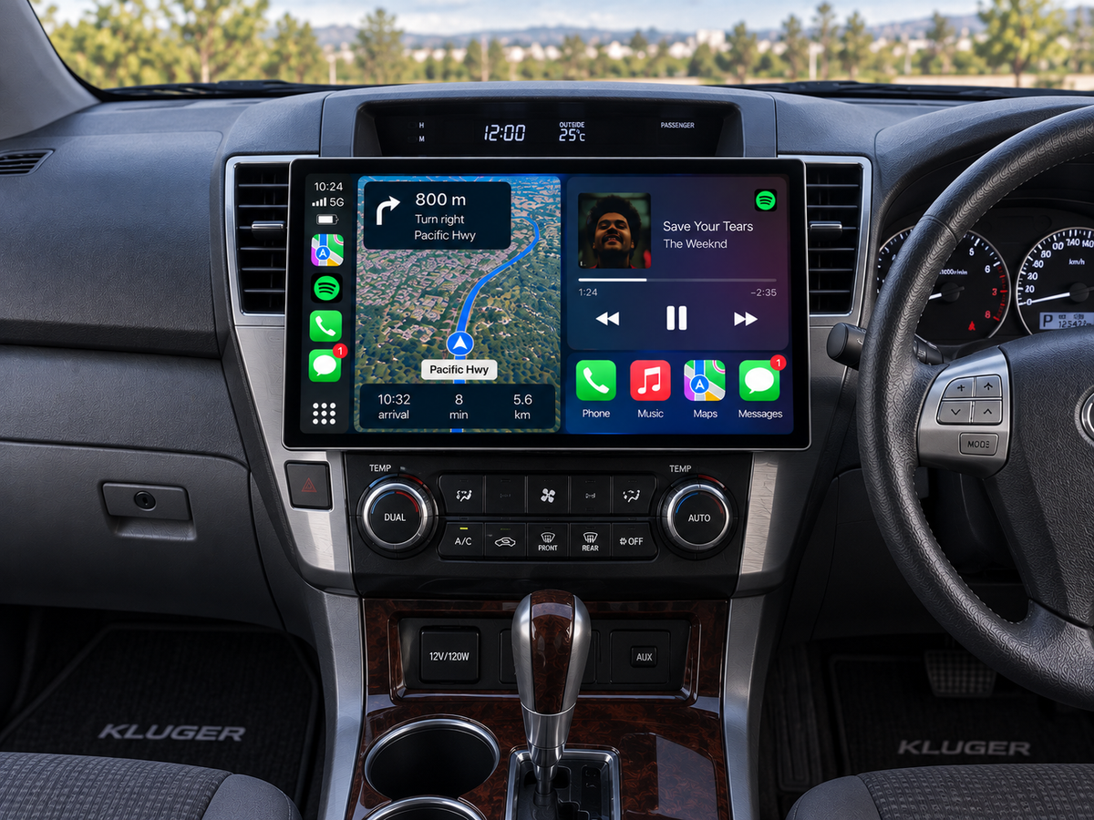 Toyota Kluger 2007-2013 13 Inch CarPlay Screen
