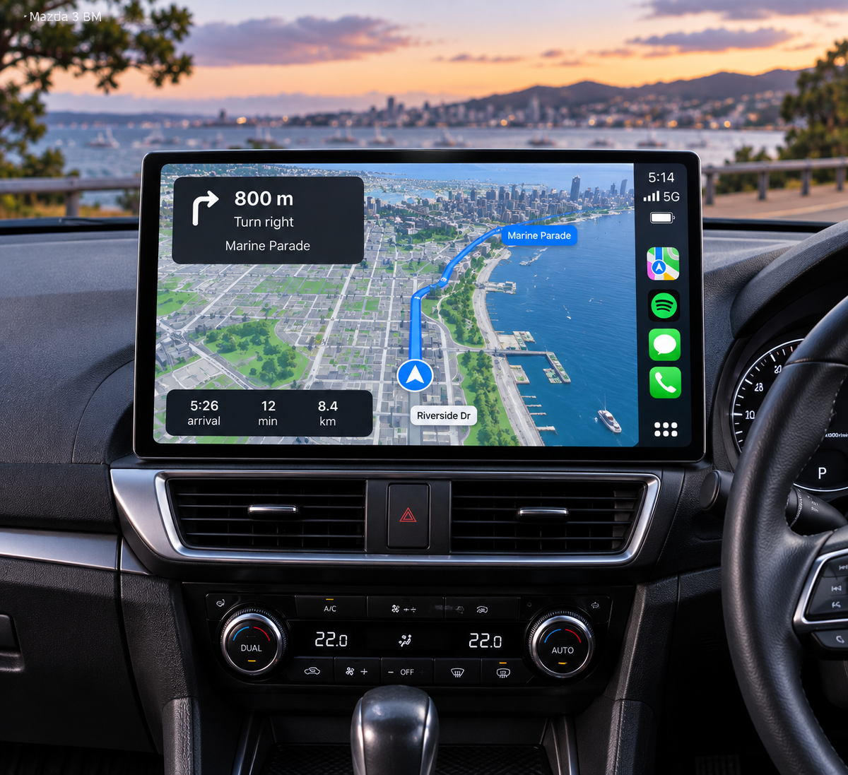 Mazda 3 2009-2019 13 Inch CarPlay Screen