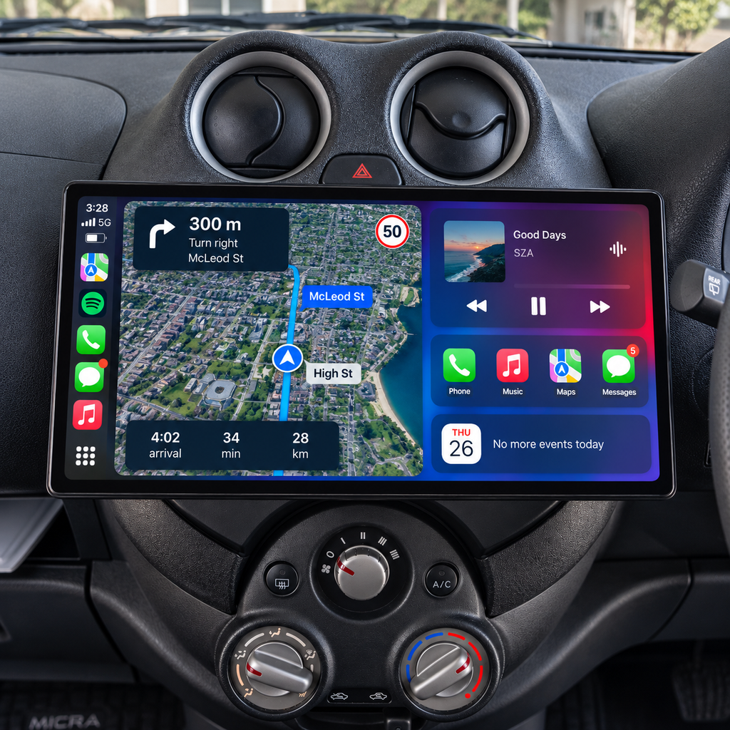 Nissan Micra 2002-2010 13 Inch CarPlay Screen