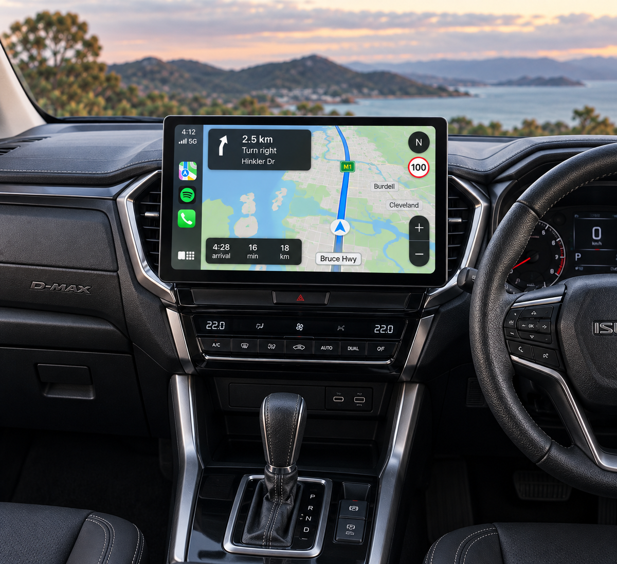 Isuzu D-Max/MU-X 2020-2026 13 Inch CarPlay Screen