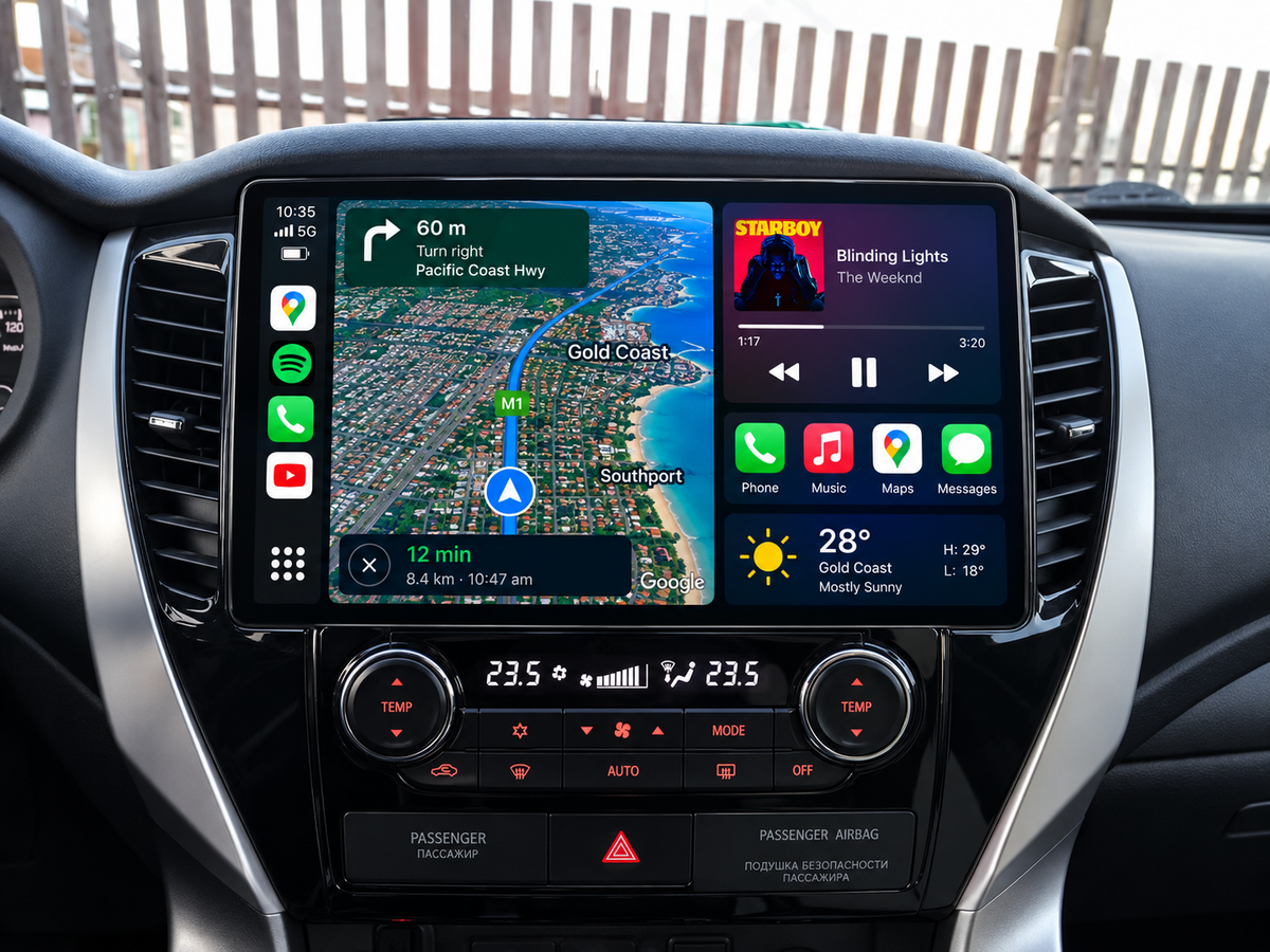 Mitsubishi Pajero 2007-2021 13 Inch CarPlay Screen