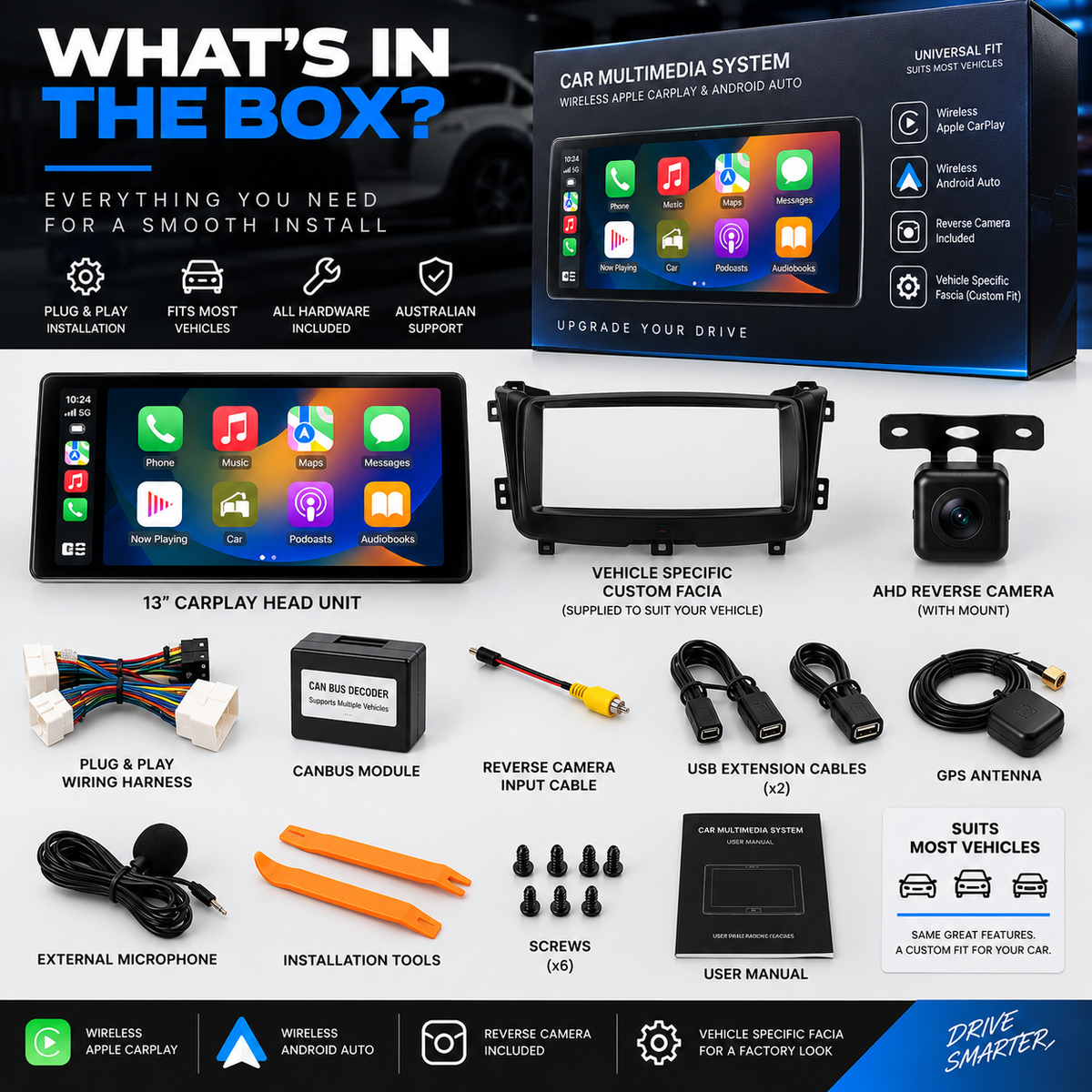 Chevrolet Silverado 2014–2018 — 12.1" Vertical CarPlay Screen